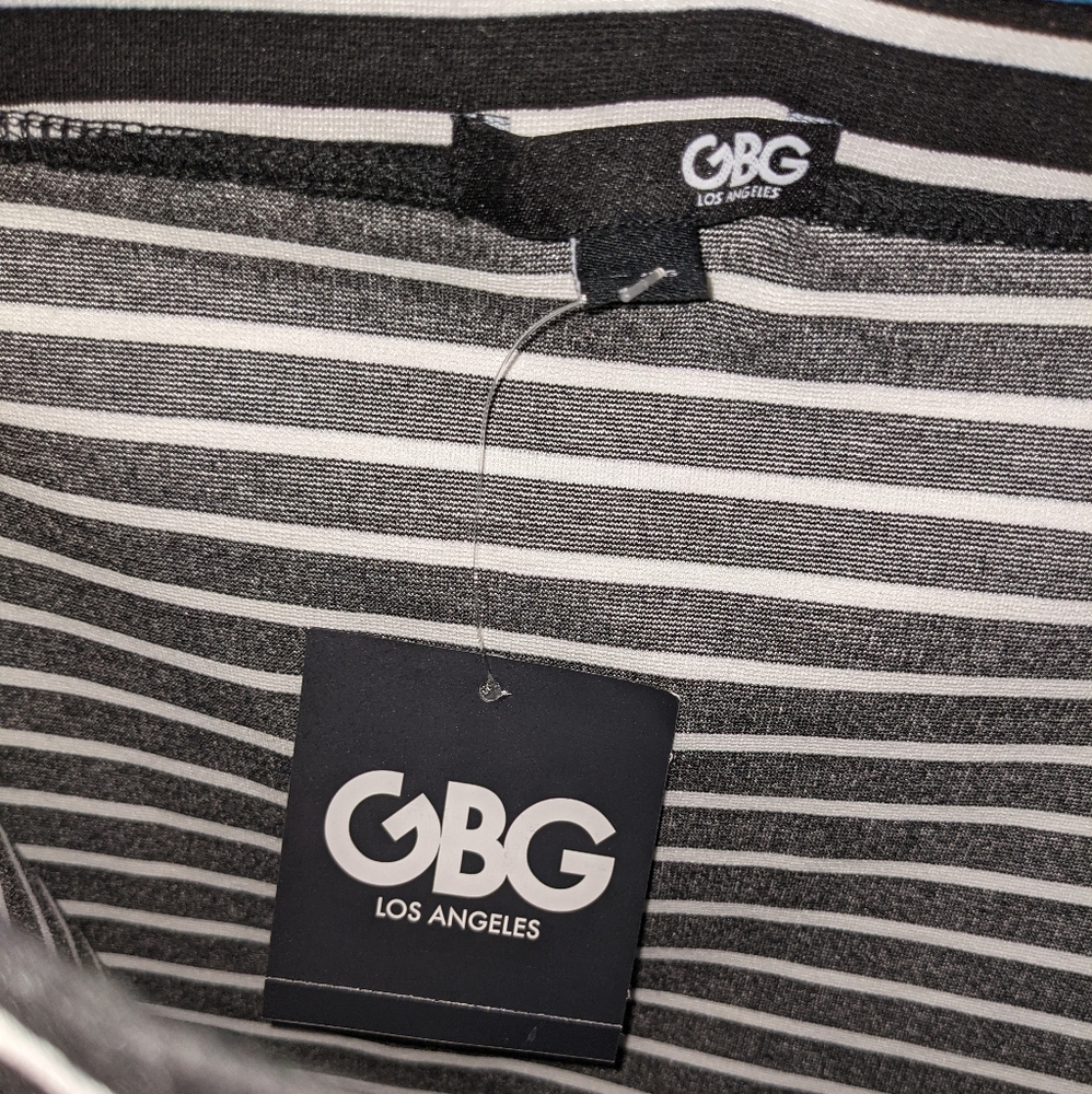 Authentic G by Guess Striped Off the Shoulder Bodycon - Picture 3 of 15